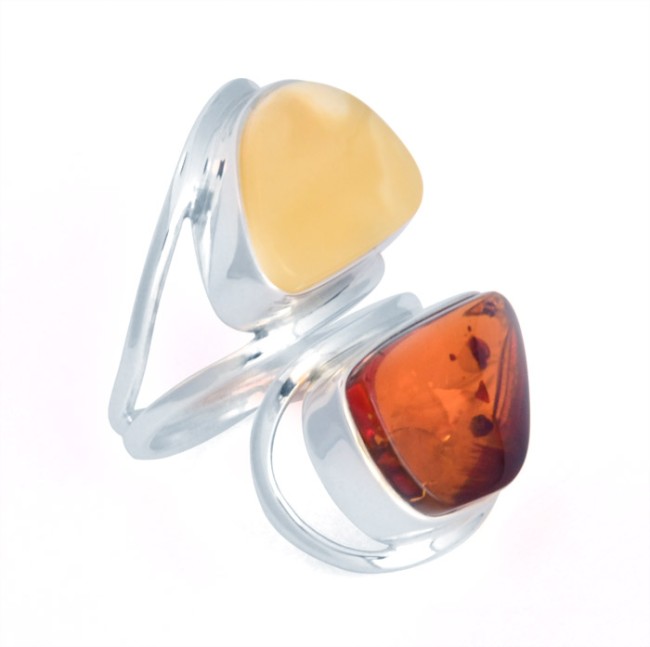 Go to product Cognac and yellow amber ring