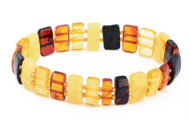 Go to product Mixed colors amber bracelet