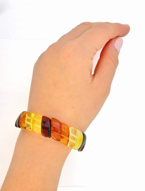 Go to product Mixed colors amber bracelet