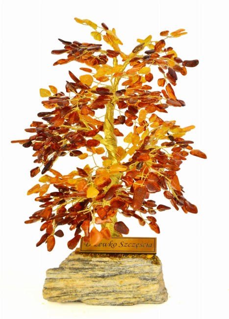 Go to product Tree of good luck with yellow and cognac amber