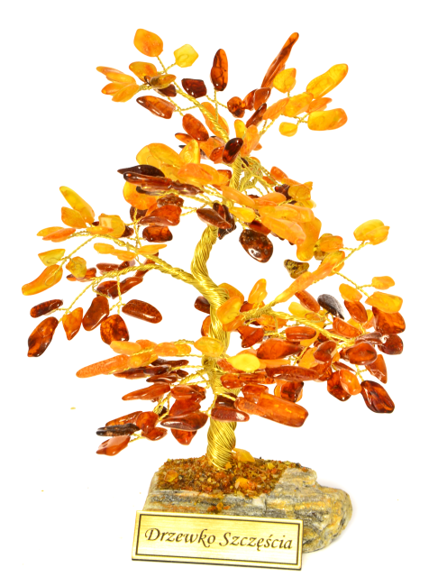 Go to product Tree of good luck with cognac and yellow amber 