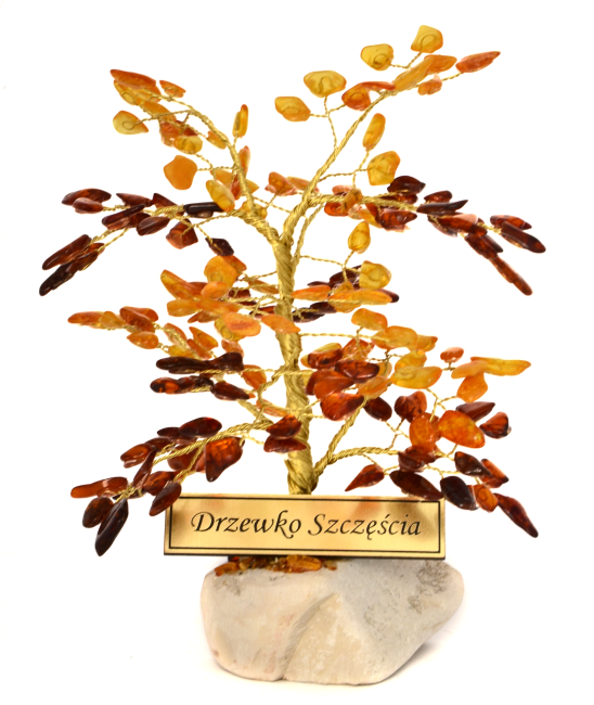 Go to product Yellow and cognac amber tree of good luck