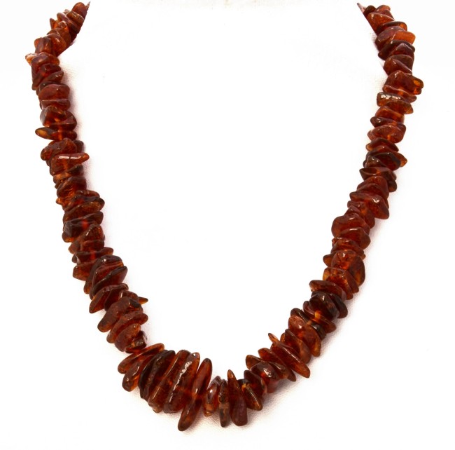 Przejdź do produktu Naszyjnik z koniakowym bursztynem