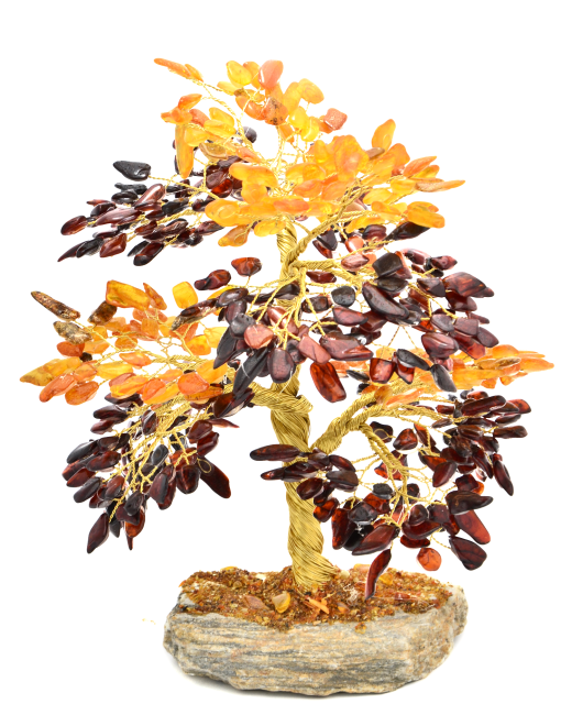 Go to product Tree of good luck with cherry and yellow amber