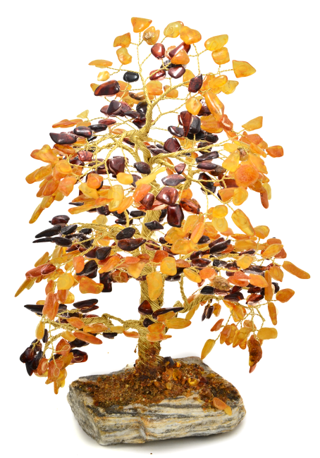 Przejdź do produktu Drzewko szczęścia z wiśniowym i cytrynowym bursztynem