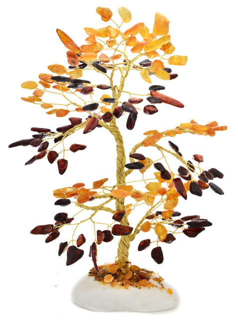 Przejdź do produktu Drzewko szczęścia z koniakowym i cytrynowym bursztynem