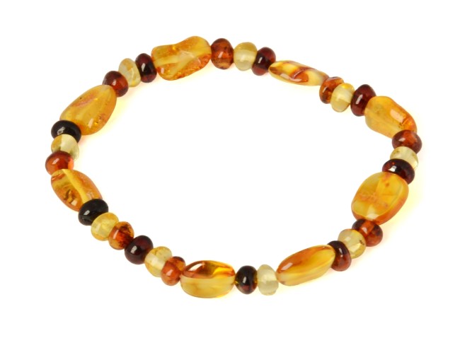 Go to product Mixed colors amber bracelet