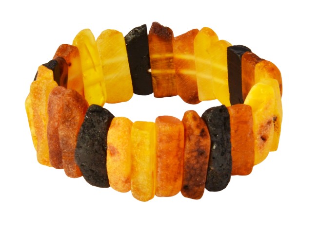 Go to product Mixed colors amber bracelet "Nature"