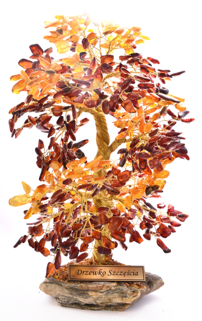 Go to product Tree of good luck with cognac and yellow amber