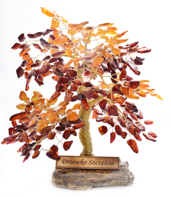 Go to product Tree of good luck with cherry and yellow amber