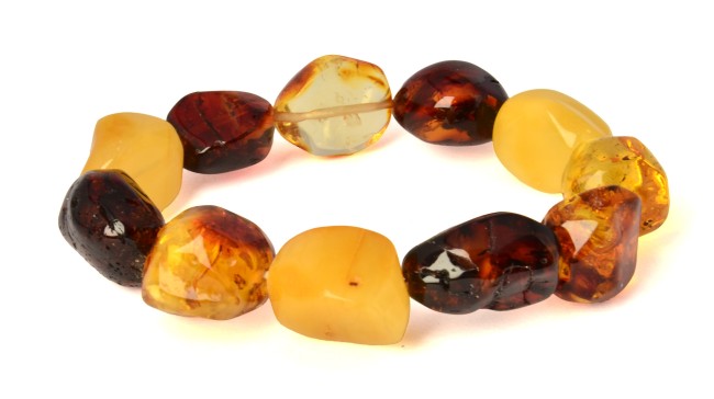 Go to product Mixed colors amber bracelet