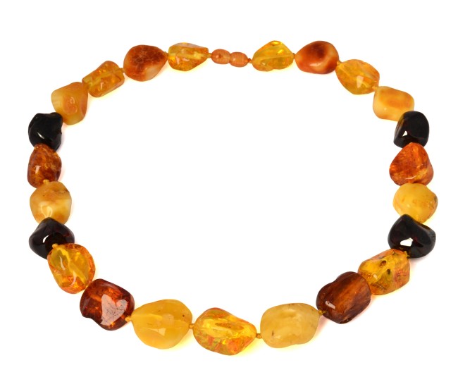 Go to product Mixed colors amber necklace Galia