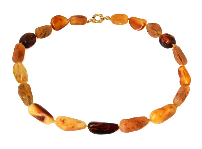 Go to product Mixed colors amber necklace 