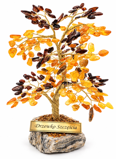 Go to product Cognac and yellow amber tree of good luck