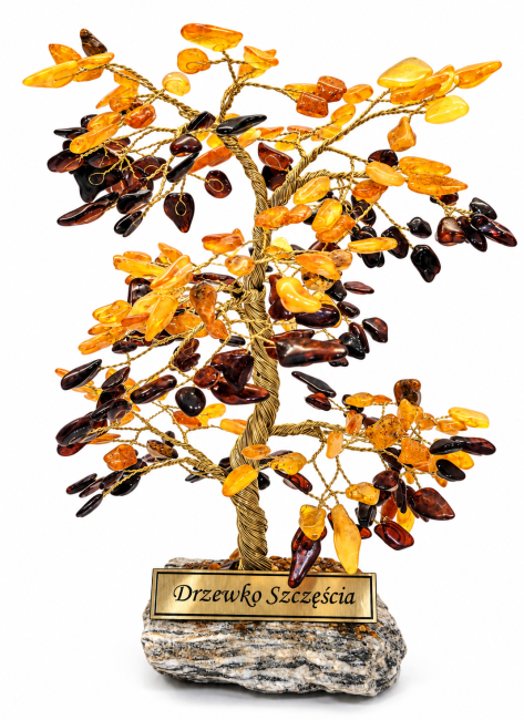 Go to product Tree of good luck with cognac and yellow amber