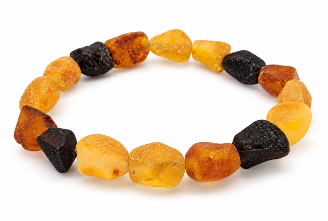 Go to product Mixed colors amber bracelet (raw, uncut)