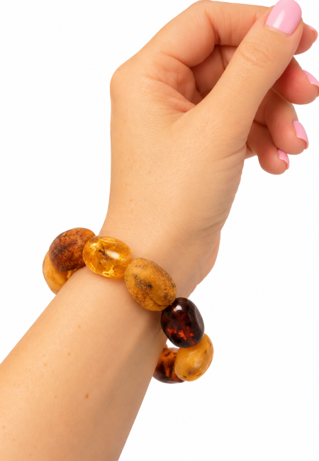 Go to product Mixed colors amber bracelet