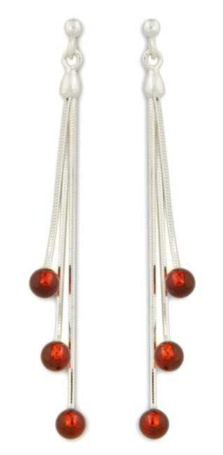 Go to product Cognac amber earrings