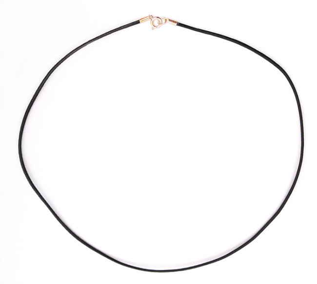 Przejdź do produktu Rzemień Rzemyk Skórzany 50 cm 2 mm srebrne zapięcie