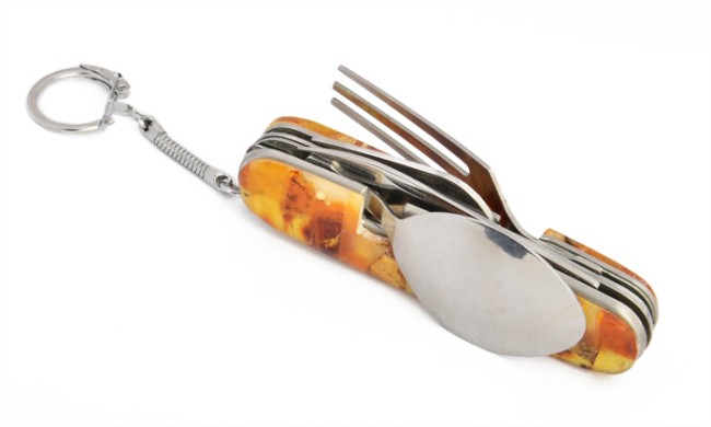 Go to product Amber mosaic pendant "Tourist"